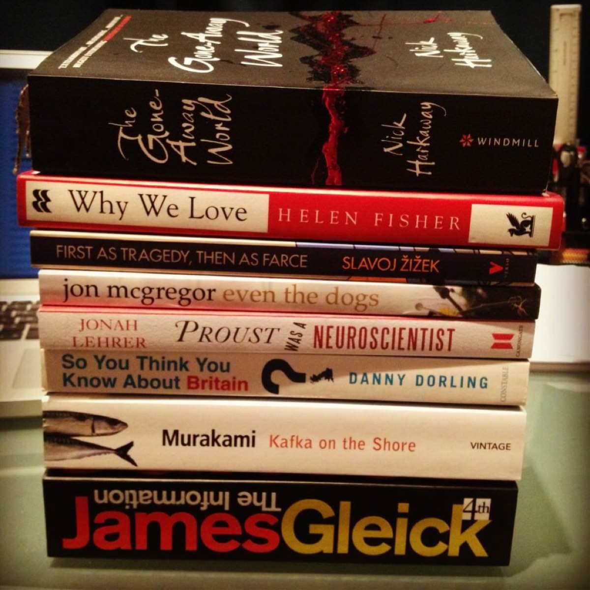 A hefty reading list that should keep me occupied into the summer.